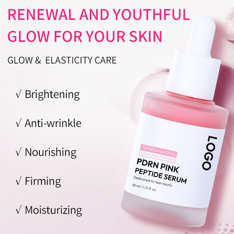 Custom OEM facial collagen skincare lifting serum, firming and moisturizing salmon DNA serum PDRN
