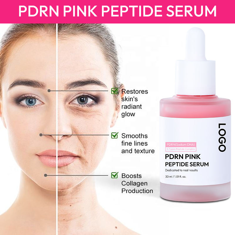 Custom OEM facial collagen skincare lifting serum, firming and moisturizing salmon DNA serum PDRN